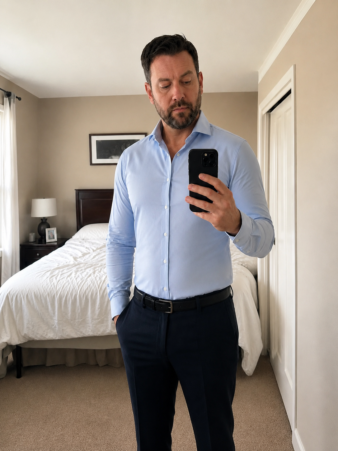 Dress shirt worn without DEFYNMEN